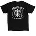 Radiology R2TB, a Black Classic Unisex Tee (back-view)