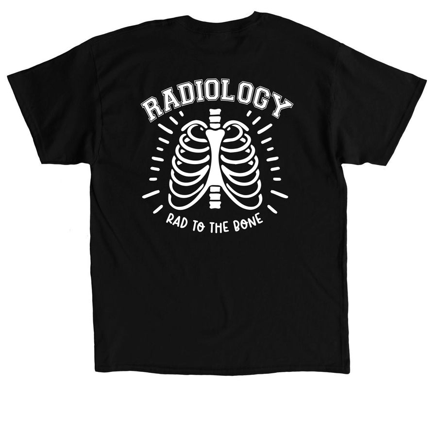 Radiology R2TB, a Black Classic Unisex Tee (back-view)