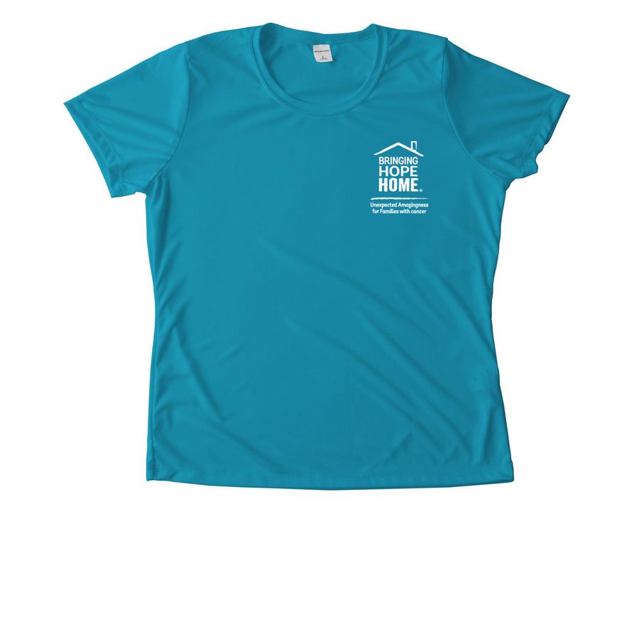 STAFF Bringing Hope Home Women's Tee, a Atomic Blue Women's Performance Tee