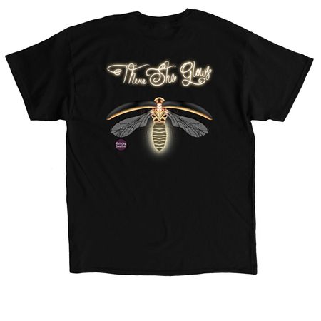 Firefly Front/Back, a Black Classic Unisex Tee (back-view)