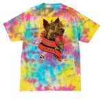 Speak of the Devil Weed Queen, a Jeweltone Colorburst Crystal Tie Dye Tee (back-view)