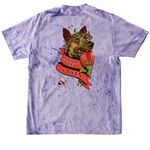 Speak of the Devil Weed Queen, a Amethyst Comfort Colors Colorblast Tee (back-view)