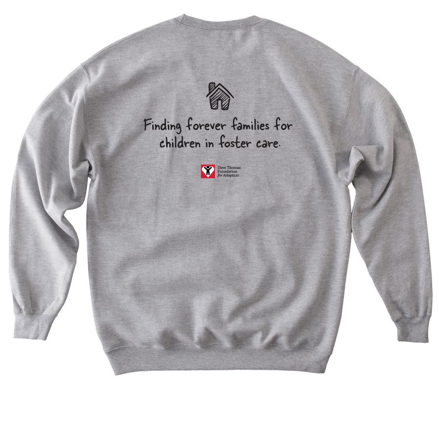 Every Heart Sweatshirt, a Sport Grey Softstyle Crewneck Sweatshirt (back-view)