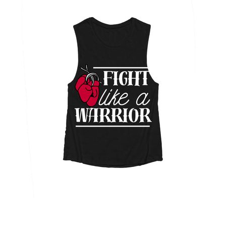 Fight like a Warrior, a Black Women's Muscle Tank