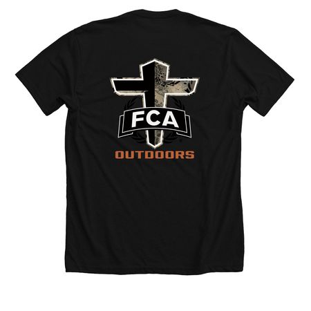 FCA Outdoors, a Solid Black Blend Premium Unisex Tee