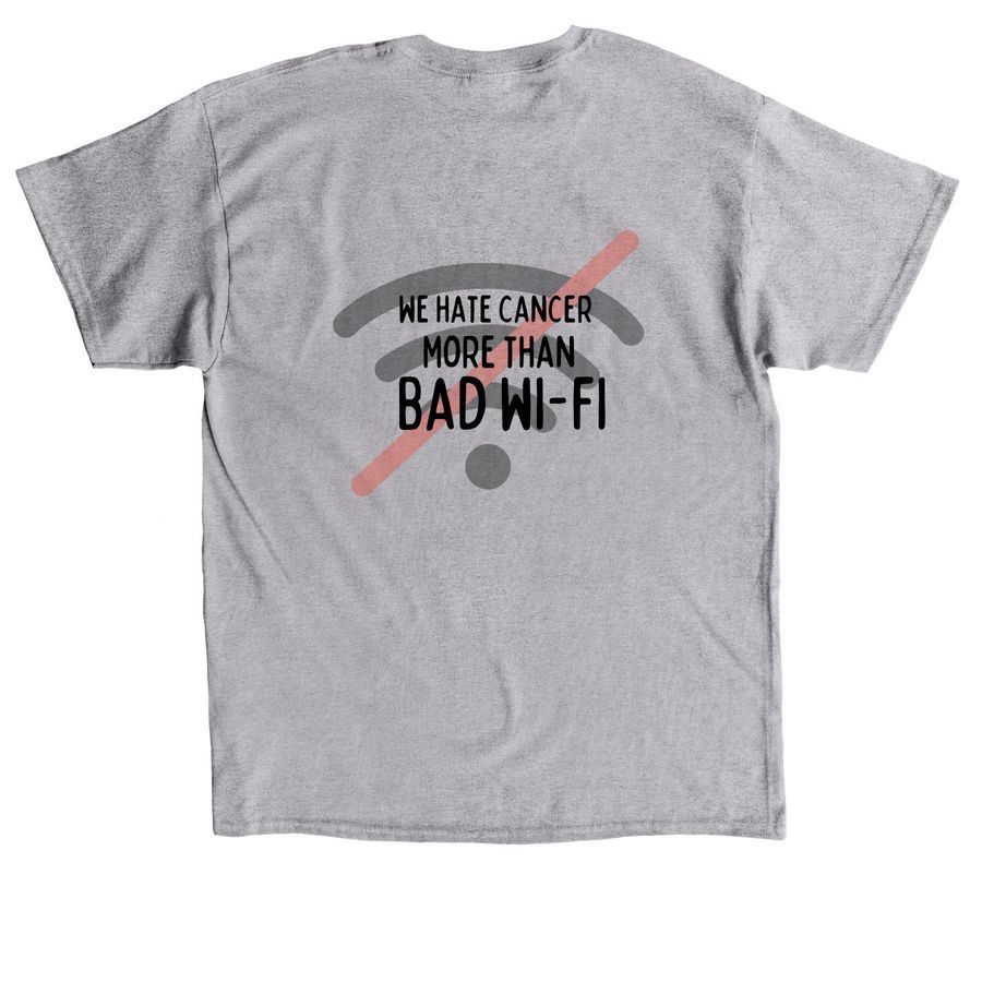 Bad Wifi, a Sport Grey Classic Unisex Tee (back-view)