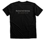 Rudy, our Badass mini-mule!, a Black Heather Premium Unisex Tee (back-view)