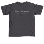 Rudy, our Badass mini-mule!, a Graphite Comfort Colors Unisex Tee (back-view)