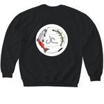 Catch. Cut. Process&nbsp;, a Black Softstyle Crewneck Sweatshirt (back-view)