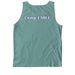 Heroes at Camp, Allies for Life, a Seafoam Comfort Colors Tank Top (back-view)