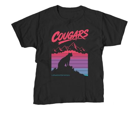 Rad Cougar Shirts, a Black Youth Unisex Tee