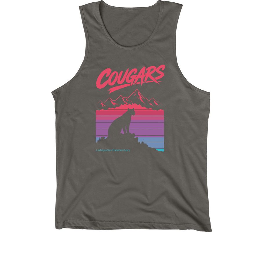 Rad Cougar Shirts, a Asphalt Premium Cotton Tank