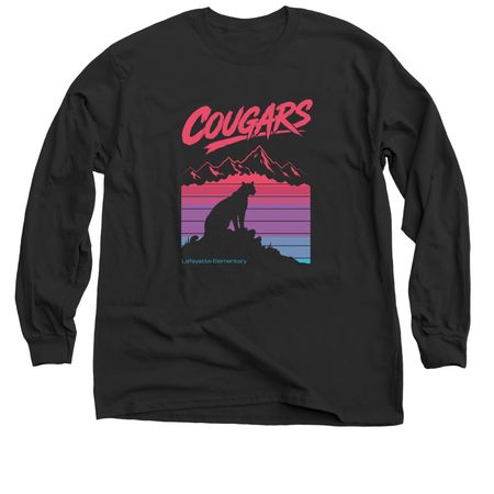 Rad Cougar Shirts, a Black Classic Long Sleeve Tee