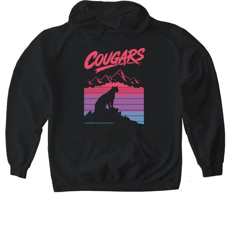 Rad Cougar Shirts, a Black Gildan Softstyle Pullover Hoodie