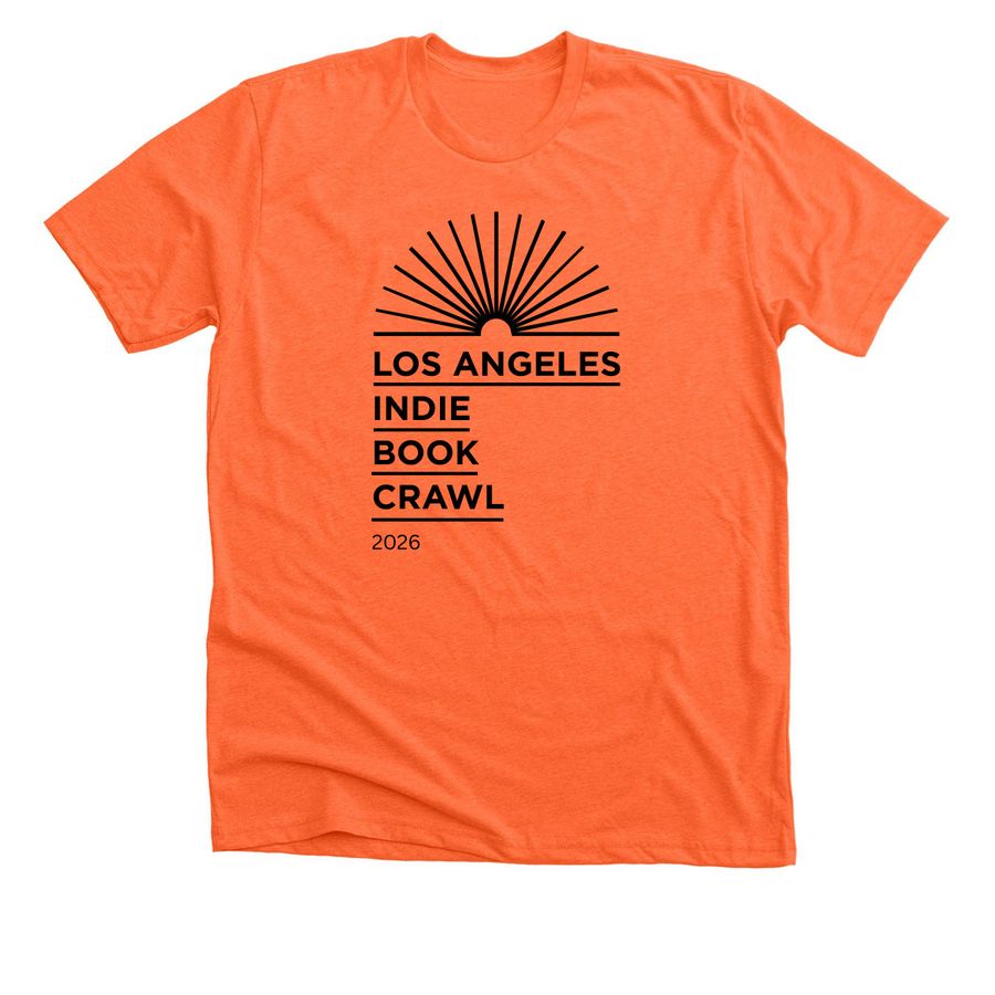 LAIBC orange, pink, and white tee, a Heather Orange Premium Unisex Tee