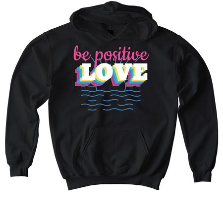 Love & Sunshine, a Black Softstyle Youth Pullover Hoodie
