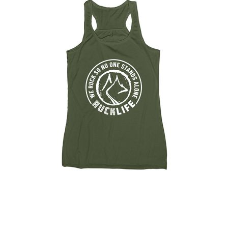 Ruck Life (Women's / Youth), a Military Green Women's Racerback