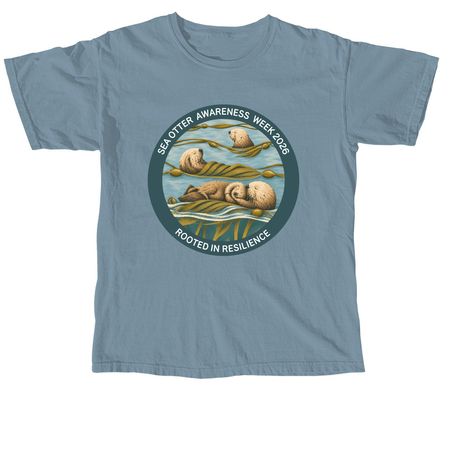 Sea Otter Awareness Week 2026, a Ice Blue Comfort Colors Unisex Tee