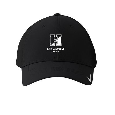 Landisville Hat Collection, a Black Printed Nike Dri-FIT Legacy Performance Cap