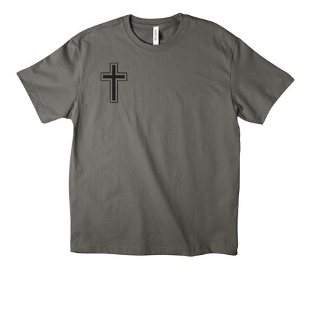 Cross faith over fear, a Asphalt Unisex Heavyweight Tee