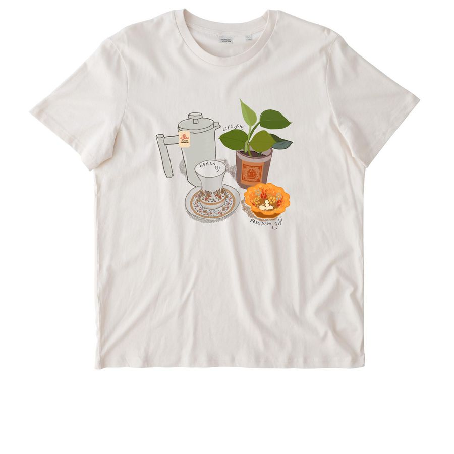 Woman! Life! Freedom!, a Vintage White Stanley/Stella Unisex Crafter Tee