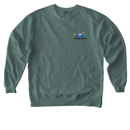 GNG 30th Anniversary, a Blue Spruce Comfort Colors Crewneck Sweatshirt