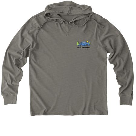 GNG 30th Anniversary, a Driftwood Grey Allmade Organic Cotton Mineral Dye Hoodie Tee