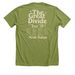 The Great Divide Tour Merchandise, a Heather Green Premium Unisex Tee (back-view)