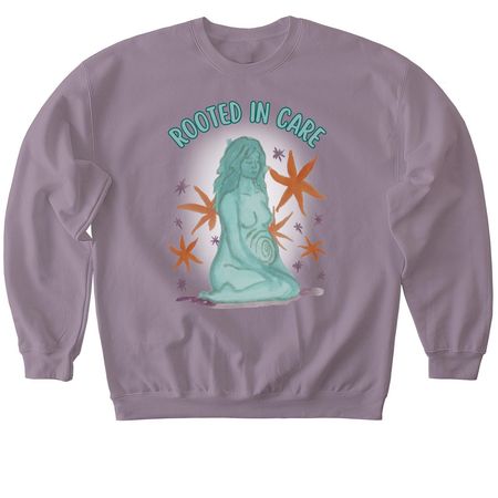 Rooted in Care, a Paragon Softstyle Crewneck Sweatshirt