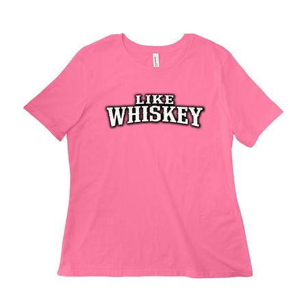 Like Whiskey&nbsp;, a Charity Pink Women?s Relaxed Cotton Tee