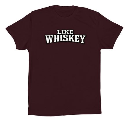 Like Whiskey&nbsp;, a Oxblood Black Premium Cotton Tee