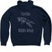 FoxTales Logo, a Navy Zip Up Hoodie (back-view)