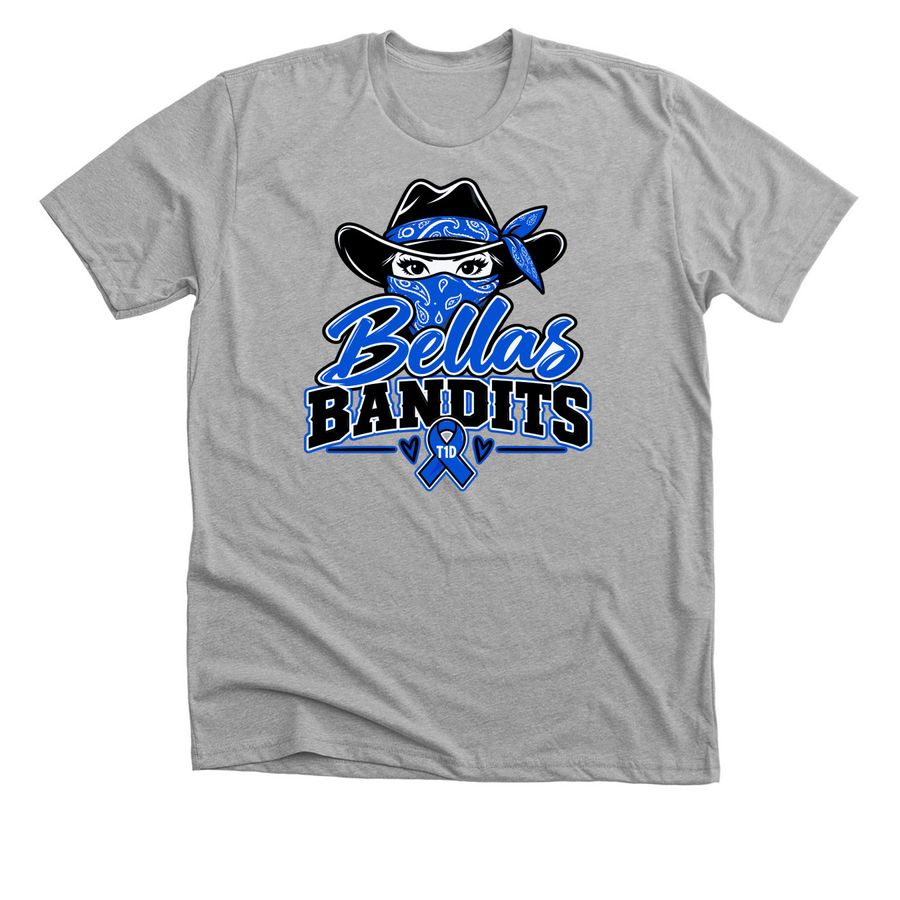 Bellas Bandits Tshirts, a Athletic Heather Premium Unisex Tee