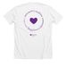 GMC Mantra Tee (White), a Solid White Blend Premium Unisex Tee (back-view)