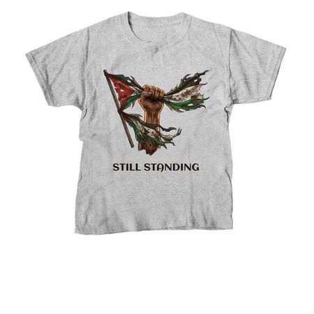 We are still standing- black&nbsp;, a Sport Grey Youth Unisex Tee