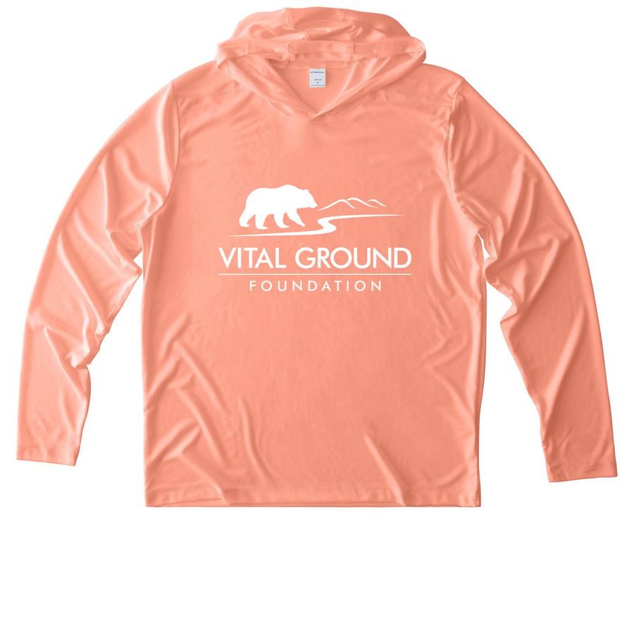UV Performance Hoodie, a Soft Coral UV Performance Long Sleeve Hoodie