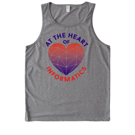 Deep in the Heart of Informatics, a Aluminum Grey Allmade Eco Triblend Tank