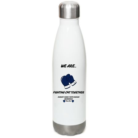 WE ARE WATER BOTTLE, a White Stainless Steel Water Bottle