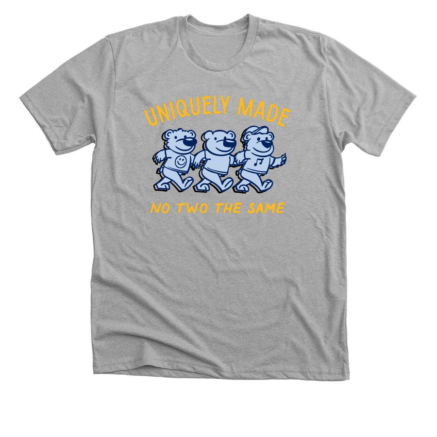 Uniquely Made GRIZZ Bears, a Athletic Heather Premium Unisex Tee