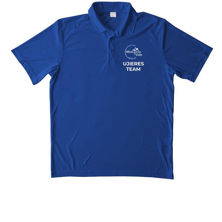 UJIERES TEAM, a True Royal Unisex Performance Polo