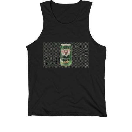 America Dry, a Black Premium Cotton Tank
