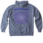 Agape Warehouse, a Blue Jean Comfort Colors Pullover Hoodie (back-view)