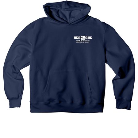 STLFD Rescue 2 - B, a Navy Premium Heavyweight Pullover Hoodie