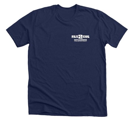 STLFD Rescue 2 - B, a Solid Navy Blend Premium Unisex Tee