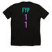 The Guerrillas Classic Tee - Jaiden, a Solid Black Blend Premium Unisex Tee (back-view)