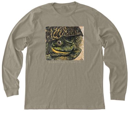 June - Blanding's Turtle, a Heather Stone Premium Long Sleeve Tee