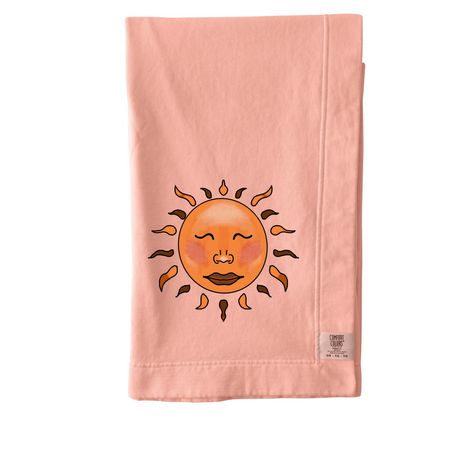 Sun Babe, a Peachy Comfort Colors Blanket