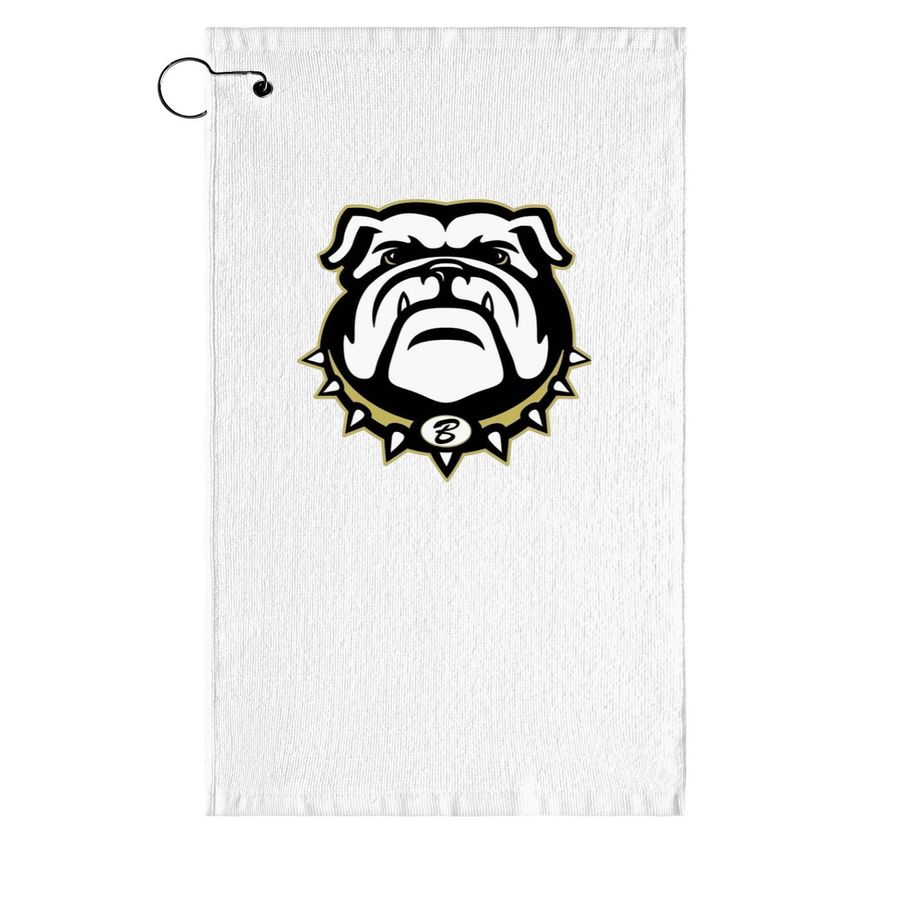 Bulldogs Golf Towel, a White Golf Towel