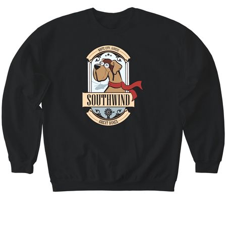Southwind Great Danes, a Black Softstyle Crewneck Sweatshirt