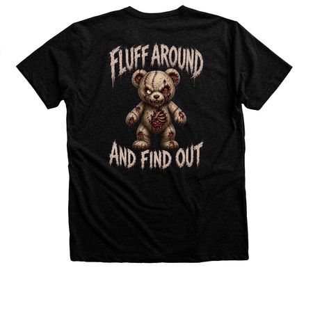 Dead Bear, a Black Heather Premium Unisex Tee